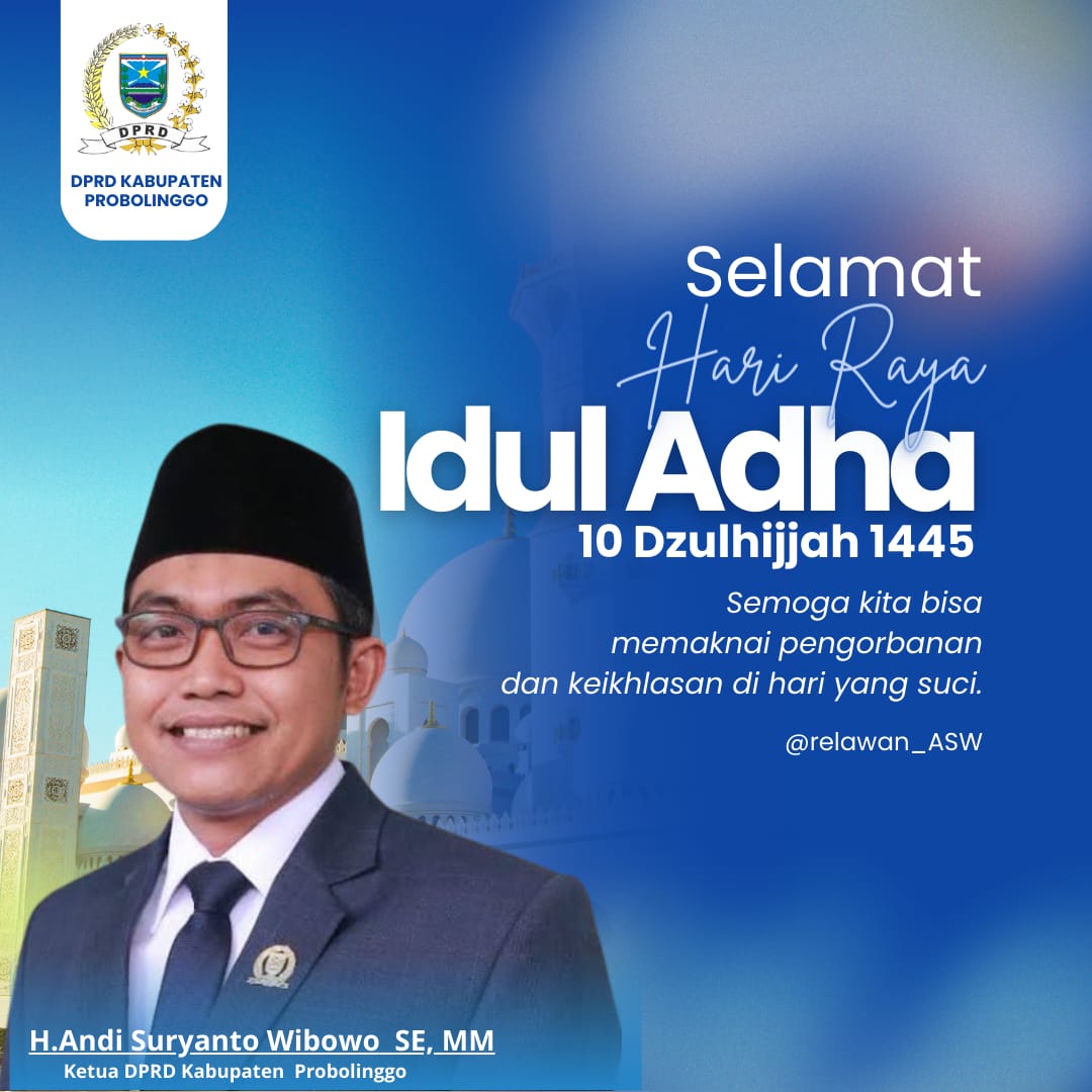 Ketua DPRD Kabupaten Probolinggo H. Andi Suryanto Wibowo, SE., MM