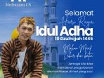 Sapik Adi Prasetyo dan Keluarga besar CV. Multazam CS mengucapkan selamat hari raya idul adha 2024