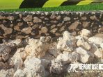 Bongkahan pasir batu (Sirtu) pada pekerjaan pelebaran jembatan