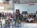 Kapolres Sumenep Akbp Henri Noveri Santoso.,S.H.,S.I.K.,M.M saat membuka lomba burung berkicau