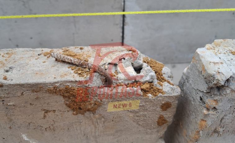 Kualitas dan pemasangan beton precast U-Ditch pada drainase kontruksi tidak sesuai Juknis