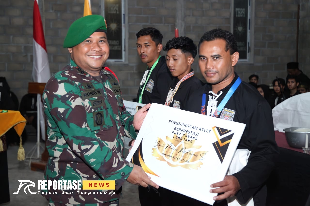 Dandim 0821 menghadiri acara pengesahan warga baru tingkat I PSHT Tahun 1446 H/2024 M Cabang Lumajang