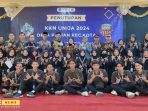 Kepala Desa Pabian, Zulfikar Ali Mustakim di dampingi Ibu Penggerak PKK bersama seluruh mahasiswa KKN Unija
