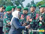 Forkopimda Lumajang sambut kepulangan personel Satgas Pamtas RI–PNG Yonif 527/Baladibya Yudha di Markas Yonif 527/Baladibya Yudha