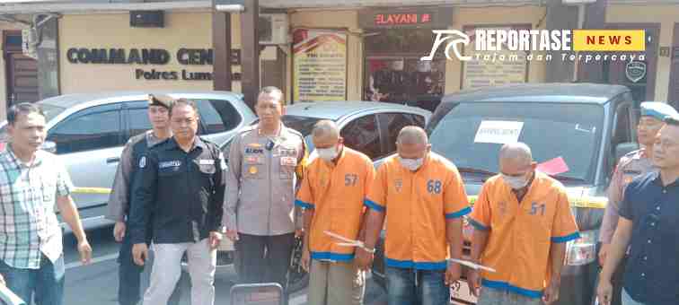 Pelaku pencurian mobil beserta barang bukti yang berhasil diamankan