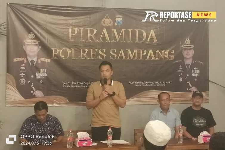 AKBP Hendro Sukmono,S.H.,S.I.K.,M.I.K saat memberi sambutan