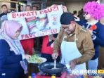 Bupati Sumenep Dr. H. Achmad Fauzi Wongsojudo bersama jajaran Forum Koordinasi Pimpinan Daerah (Forkopimda) menunjukkan kebolehan memasak mie goreng Bupati Sumenep Dr. H. Achmad Fauzi Wongsojudo bersama jajaran Forum Koordinasi Pimpinan Daerah (Forkopimda) menunjukkan kebolehan memasak mie goreng