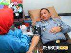 Kalapas banyuwangi ikut serta dalam gelaran donor darah dalam rangka HUT Pengayoman ke-79 Kalapas banyuwangi ikut serta dalam gelaran donor darah dalam rangka HUT Pengayoman ke-79