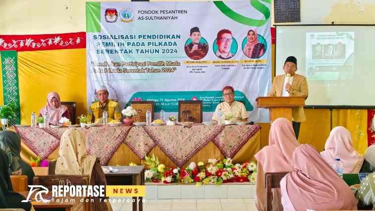 kegiatan bertajuk Peningkatan Partisipasi Pemilih itu diikuti oleh 100 peserta dari unsur Santri Pemilih Pemula,