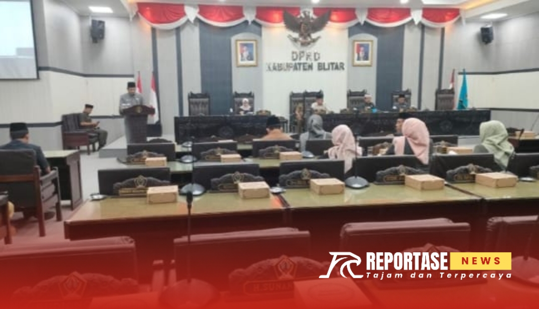 Saat rapat Paripurna DPRD Kabupaten Blitar berlangsung