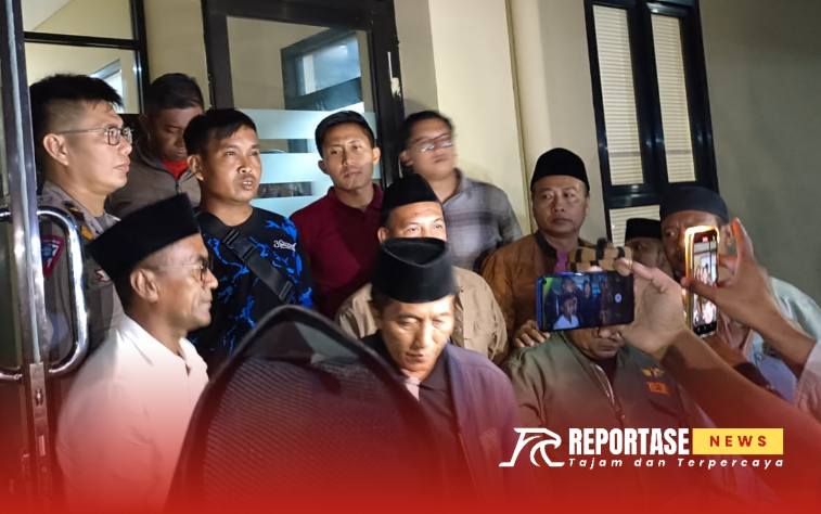 Bakri, seorang perangkat Desa Lalangon, Kecamatan Manding, yang diduga menghina almarhum KH A. Warits Ilyas,