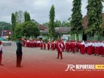 Serda Muhaimin, bertindak sebagai Inspektur Upacara