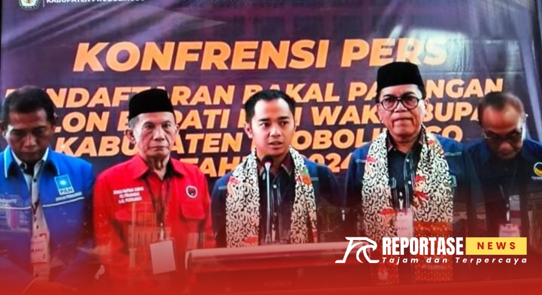 asangan calon Bupati dan Wakil Bupati Probolinggo, H. Zulmi Noor Hasani dan Abdul Rasit, resmi mendaftar di Komisi Pemilihan Umum (KPU)