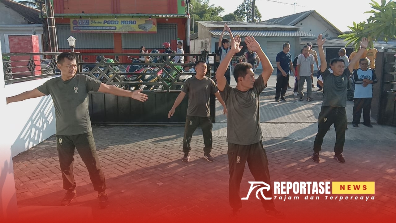 Kegiatan olahraga senam bersama