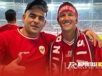 Legenda Timnas Indonesia Cristian Gonzales bersama eks rekan setimnya Irfan Bachdim