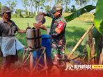Pendampingan penyemprotan tanaman jagung dengan sistem pupuk kocor