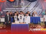 pengundian nomor urut untuk pasangan calon Bupati dan Wakil Bupati dalam Pilkada 2024. pengundian nomor urut untuk pasangan calon Bupati dan Wakil Bupati dalam Pilkada 2024.