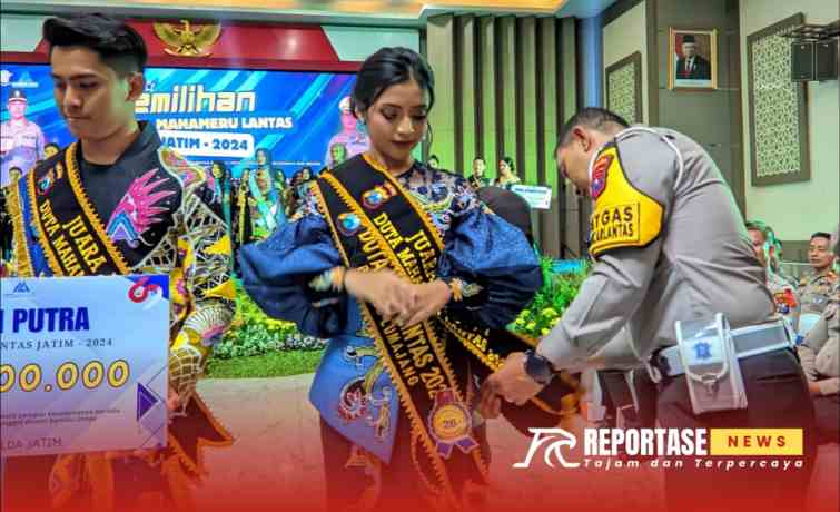 Grand Final Pemilihan Duta Mahameru Lantas Jawa Timur 2024 yang berlangsung di Gedung Mahameru Polda Jawa Timur