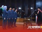 Prosesi pelantikan empat pimpinan DPRD Kabupaten Probolinggo