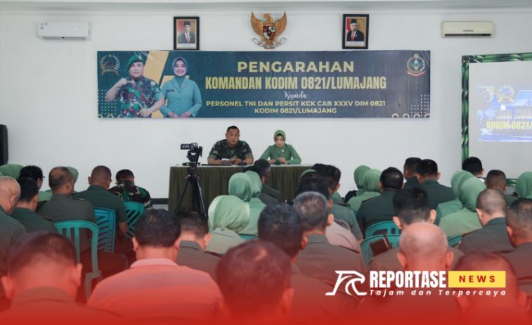 Pengarahan "Jam Komandan" kepada personel TNI dan Persit KCK Cabang XXXV Kodim 0821/Lumajang
