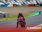Francesco Bagnaia, pembalap andalan Ducati, tampil solid di hari pertama MotoGP Jepang