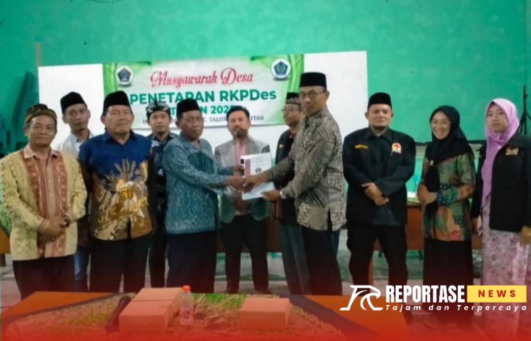 Badan Permusyawaratan Desa (BPD) Kendalrejo, serahkan hasil Musdes penetapan RKPDes 2025