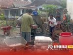 Melaksanakan pendampingan dalam karya bakti pengecoran jalan Melaksanakan pendampingan dalam karya bakti pengecoran jalan