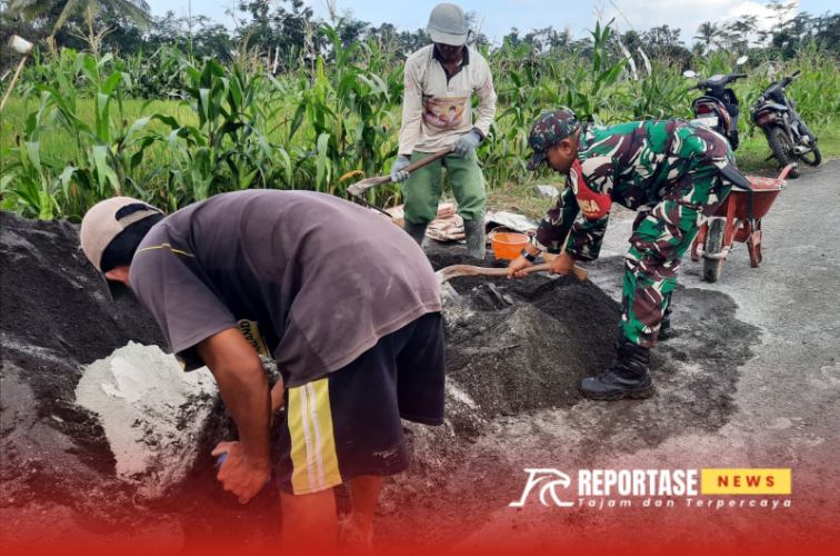 Pendampingan pembangunan saluran irigasi tersier sepanjang 50 meter di Dusun Krajan II
