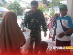 Pengamanan sekaligus pendampingan pendistribusian beras bantuan