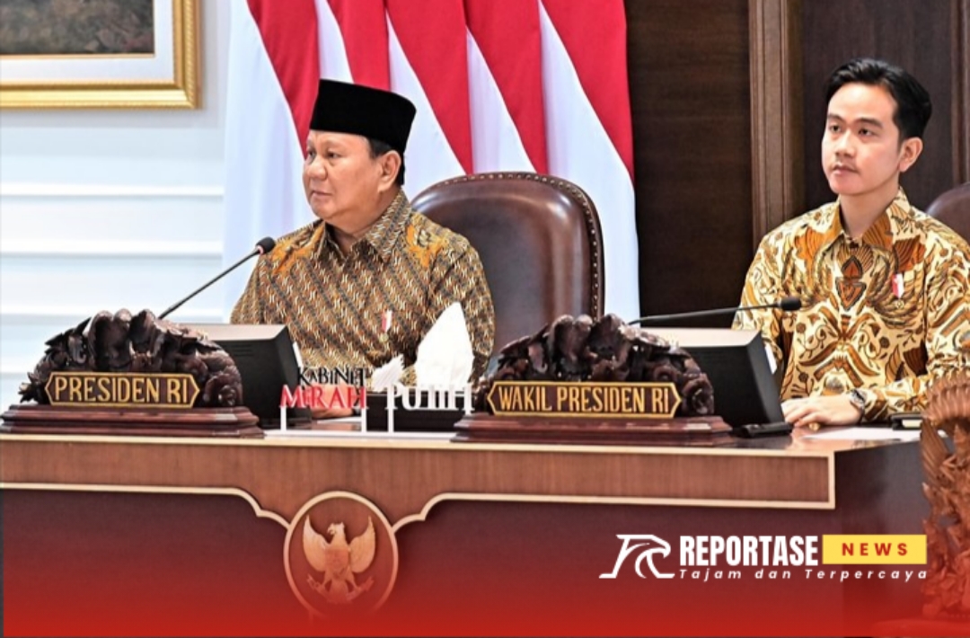 Presiden Prabowo Subianto menegaskan komitmennya saat Sidang Paripurna Kabinet Merah Putih, @by_reportasenews.net
