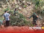 Kegiatan pembersihan sumber mata air di wilayah Dusun Ngesong Desa Barat Desa Barat