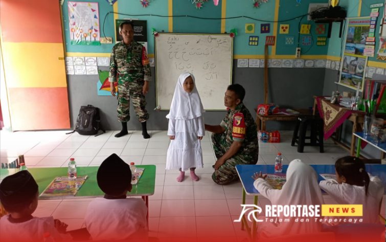 Serka Rinto Harahap, memberikan motivasi belajar dalam kegiatan wawasan kebangsaan (wasbang) di Sekolah