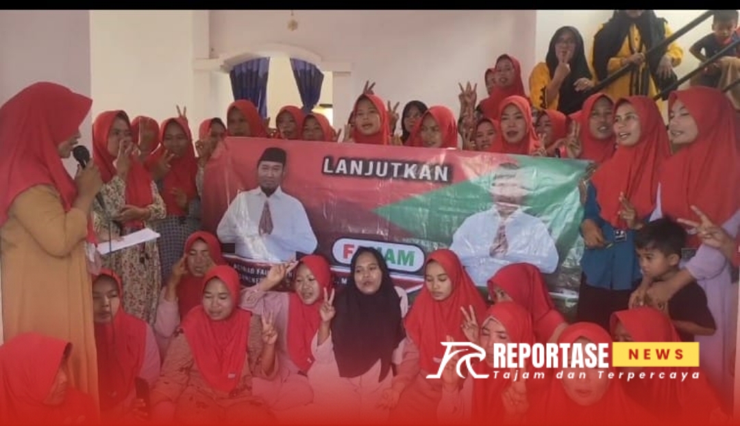 kaum Muslimat Desa Torjek, Kecamatan Kangayan, secara resmi menyatakan dukungan untuk pasangan FAHAM