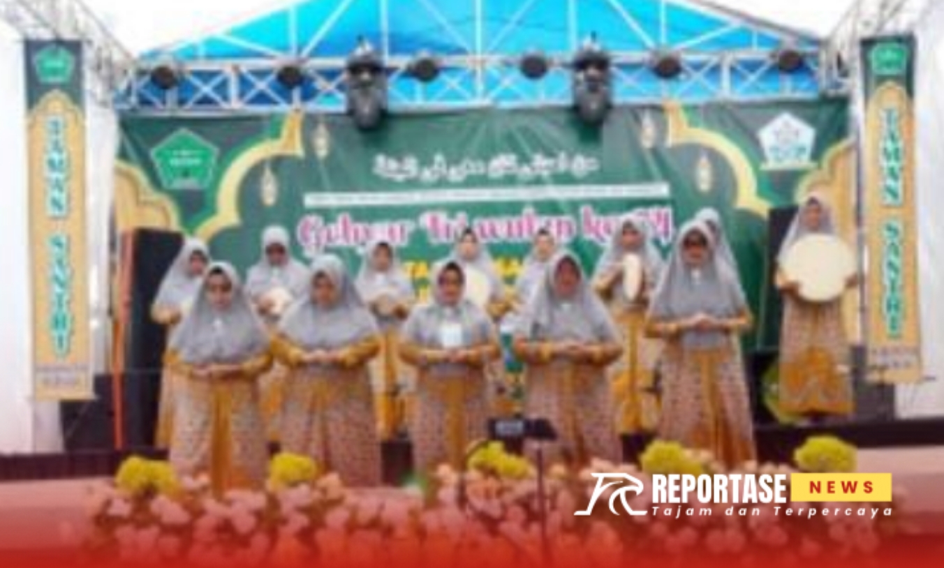 Salah satu peserta Ibu-ibu Fatayat Gebyar Qasidah Hari Santri, @by_reportasenews.net