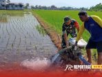 Serda Jaelani Firmansyah melaksanakan kegiatan pendampingan pompanisasi di Poktan Bayeman, Citrodiwangsan Serda Jaelani Firmansyah melaksanakan kegiatan pendampingan pompanisasi di Poktan Bayeman, Citrodiwangsan