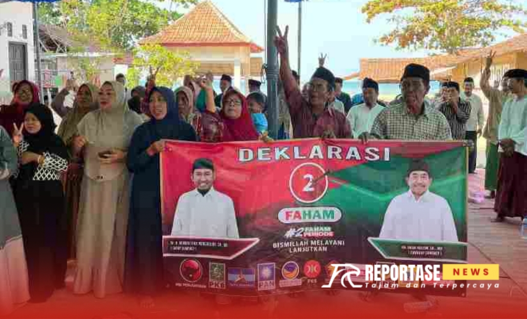 Foto: Warga dari Kecamatan Batang-batang berkumpul saat deklarasi dukungannya ke FAHAM, @by_reportasenews.net