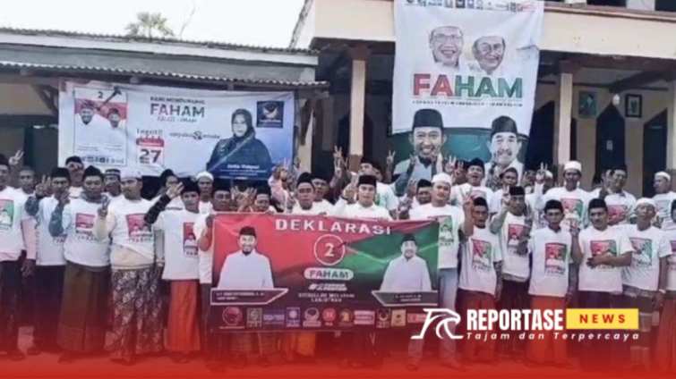 Foto: Ratusan warga Kecamatan Talango, Kabupaten Sumenep, kompak mendeklarasikan dukungan untuk FAHAM, @by_reportasenews.net