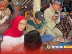 Paparkan Visi Misi dan Serap aspirasi warga, Bunda Indah (kerudung merah) saat kunjungi Desa Ranupani, Kecamatan Senduro, Lumajang