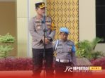 Foto: Kapolres Sumenep, AKBP Henri Noveri Santoso, saat memimpin apel pagi, @by_reportasenews.net